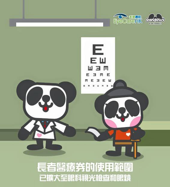 長者醫療券的使用範圍已擴大至眼科視光檢查和眼鏡